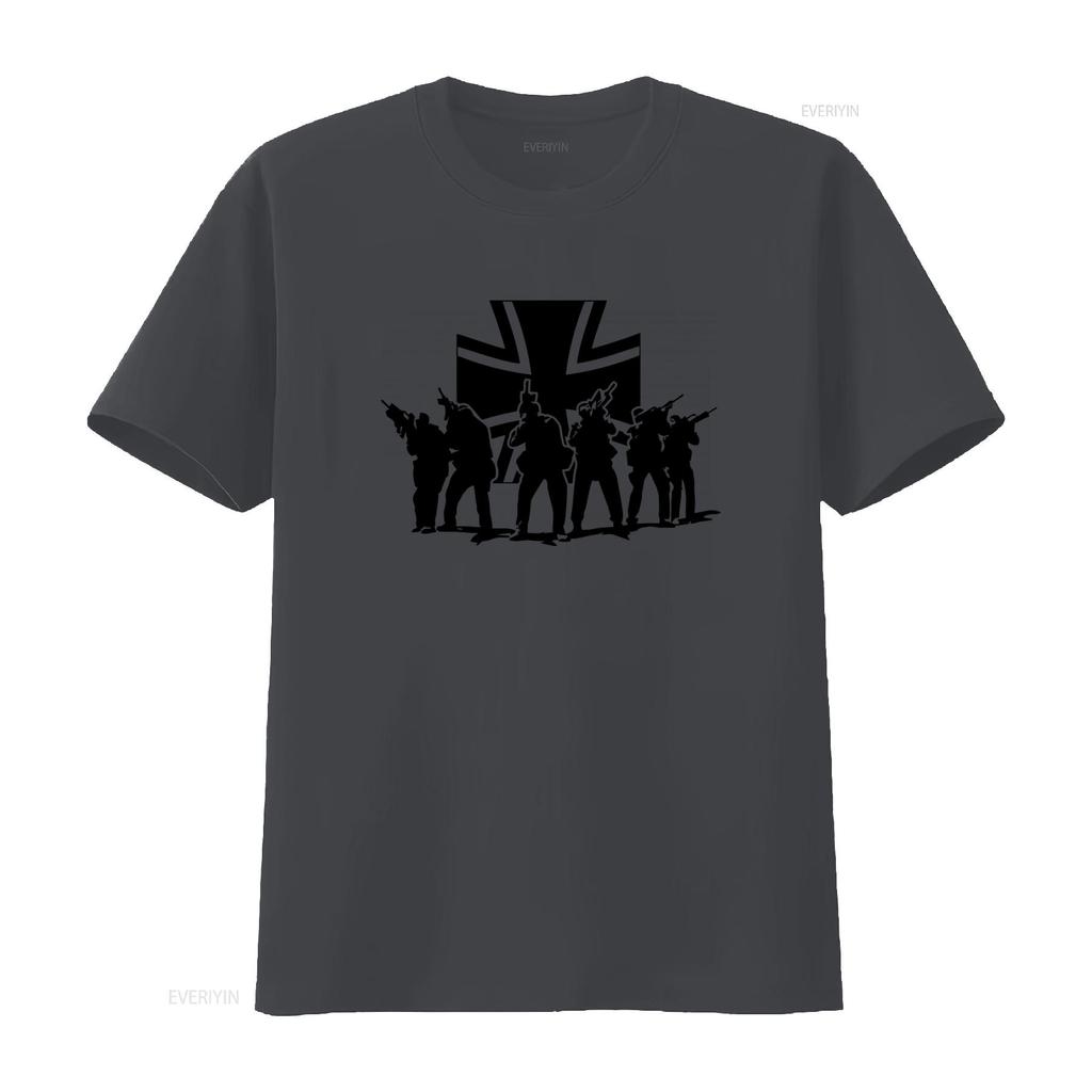Bundeswehr Elite Special Unit Beam Cross T Shirt for Men Stylish and Unique Design vintage Washed Slightly
