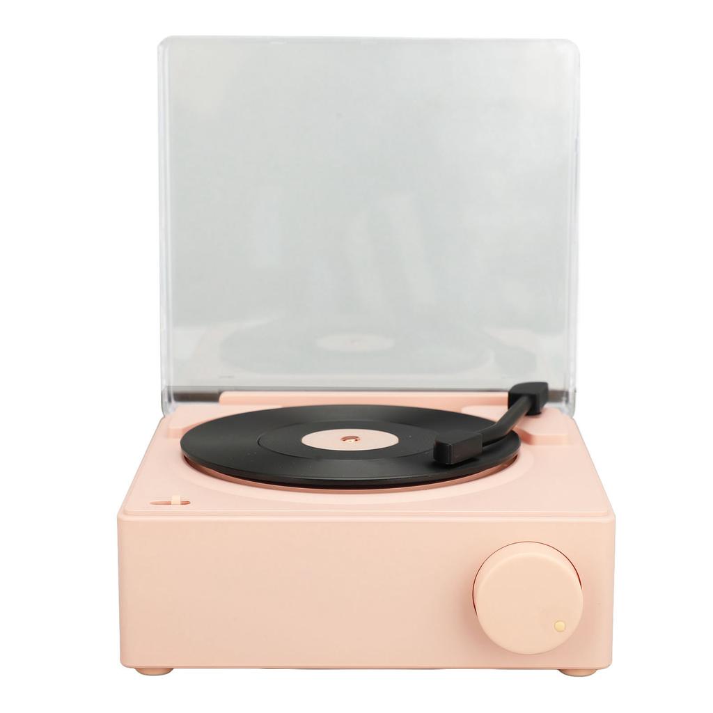 Record Player Professional Classic Vintage 3 Playback Modes Bluetooth 5.3 Turntable with Alarm