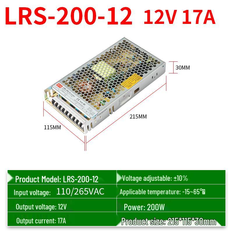 Ultra-Thin Silent LED Switching Power Supply 220V To 5V-48V, 35W-600W