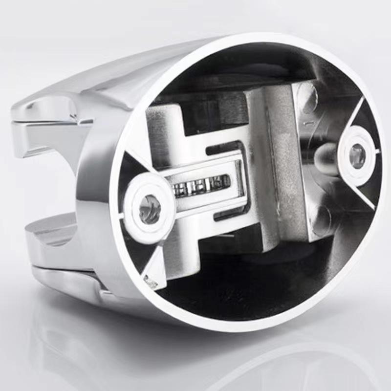 Silver Electroplated Shower Holder, Double Size Hand Wheel and Ingot Shape Shower Holder, Suitable for Sanitary Home Bathroom