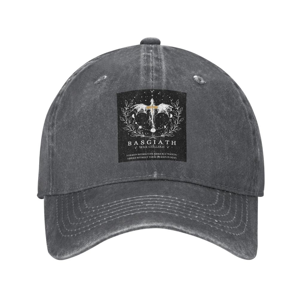 Fourth Wing Basgiath War College  Denim Fabric Cap Casual Baseball Caps Adjustable Hat Summer Unisex Baseball Hats