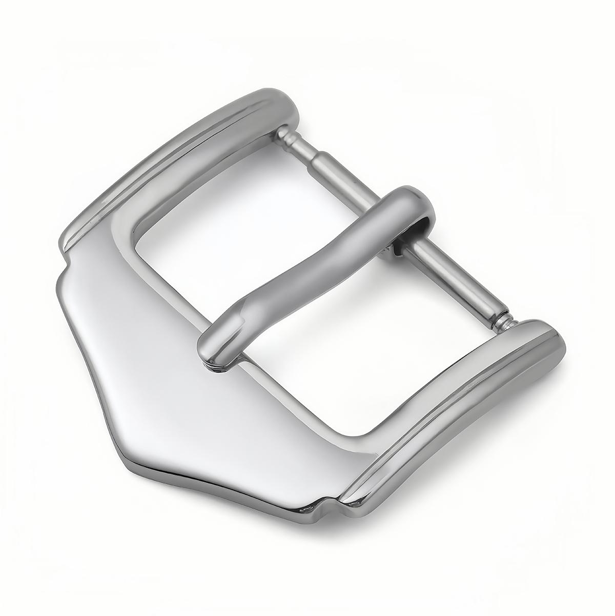 

Watch Buckle 304L Stainless Steel Watchbands Button Pin Clasp for Watch Band Replacement Buckle 16/18/20/22mm Watch Accessories 16mm срібний