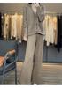 2025 Autumn/Winter Women's Pure Wool Cardigan with Chinese Knot Jacquard & Pockets