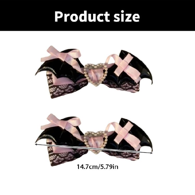 2Pcs Bows Hair Barrettes Hairpin Alligator Clip Trendy Hair Accessory For Birthdays Weddings And Holiday Event