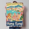 Hong Kong Travel Poster Customized Vintage Metal Signs Wall Art Retro Tin Plaque for Bar Accessories Decoration Home Decor Items