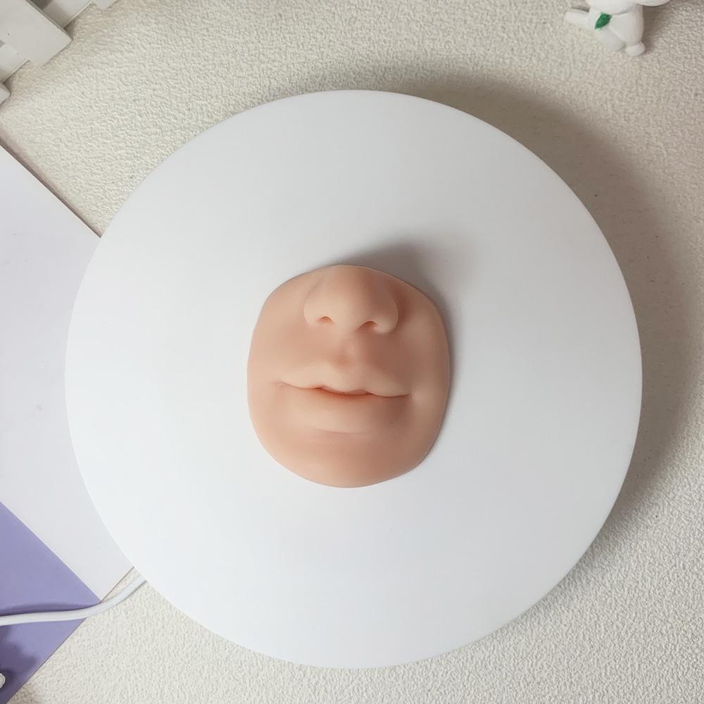 Model din silicon pentru ureche, nas, buză, pentru afișare și antrenament, cu suporturi pentru piercinguri