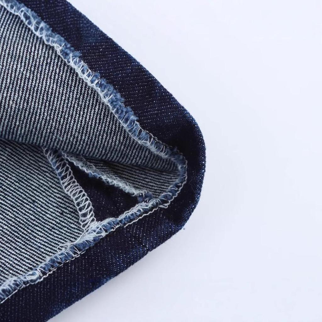 Women's High-End Polo Collar Sling Denim Summer Dress - Slim Fit, Petite, Age-Reducing Fashion.