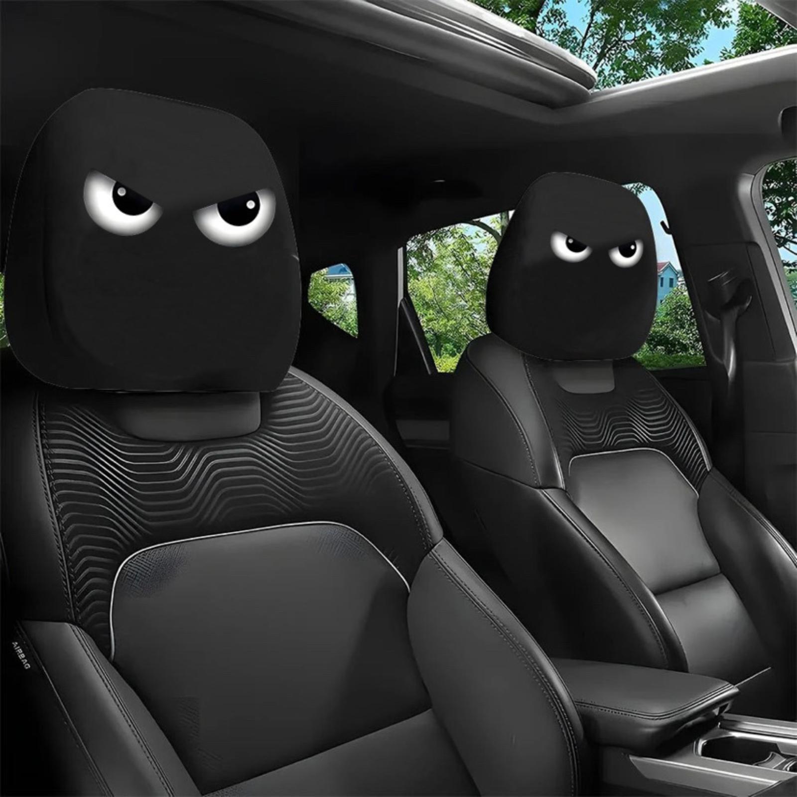 

Funny Car Print Headrest Cover, Universal Elastic Fun Head Cover One Size