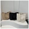 Large Capacity Canvas Bag Female Simple Korean Version of Leisure Commute To Work Students Class Shoulder Crossbody Bag