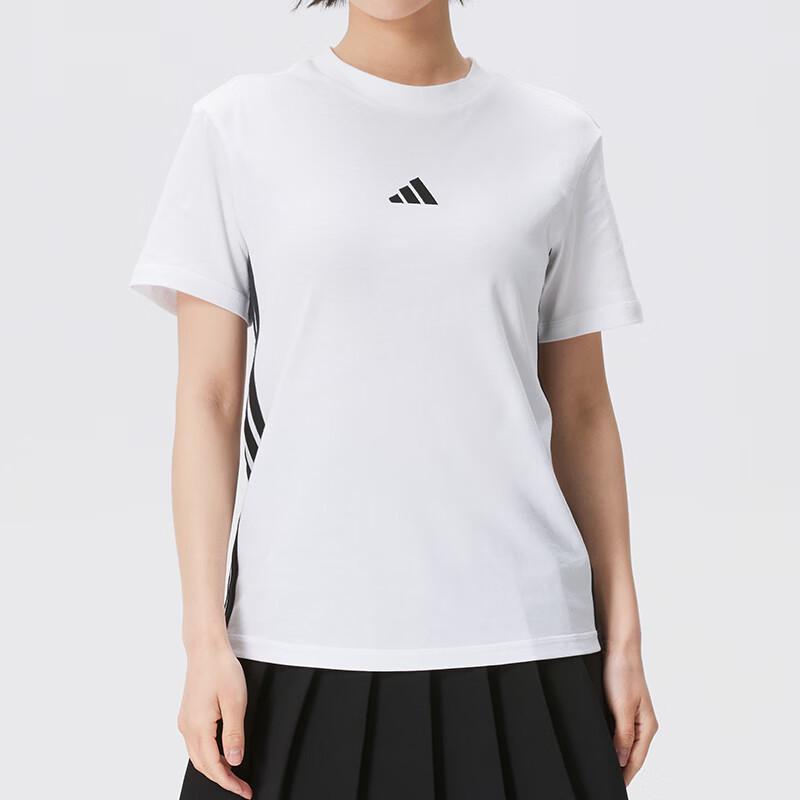 Adidas Women s 3-Stripes Short Sleeve T-Shirt L