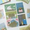 Waka Waka Polka Dot Transparent Sticky Note Stickers - Cute Girly Heart Collage Decoration