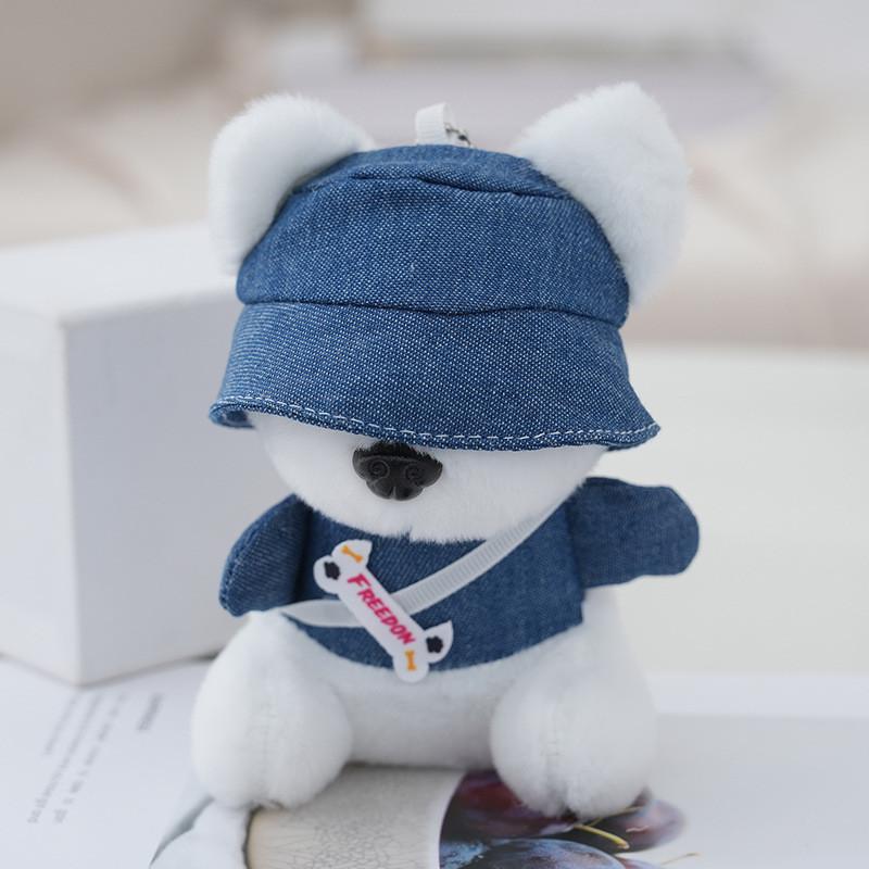 Cute Trendy Dog Plush Keychain For Couples Adorable Stuffed Animal Toy