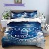 Everton Pattern Bedding Set Quilt Cover Pillowcase Home Decor Gift (1 * Duvet Cover + 2 * Pillowcase, Without Core)