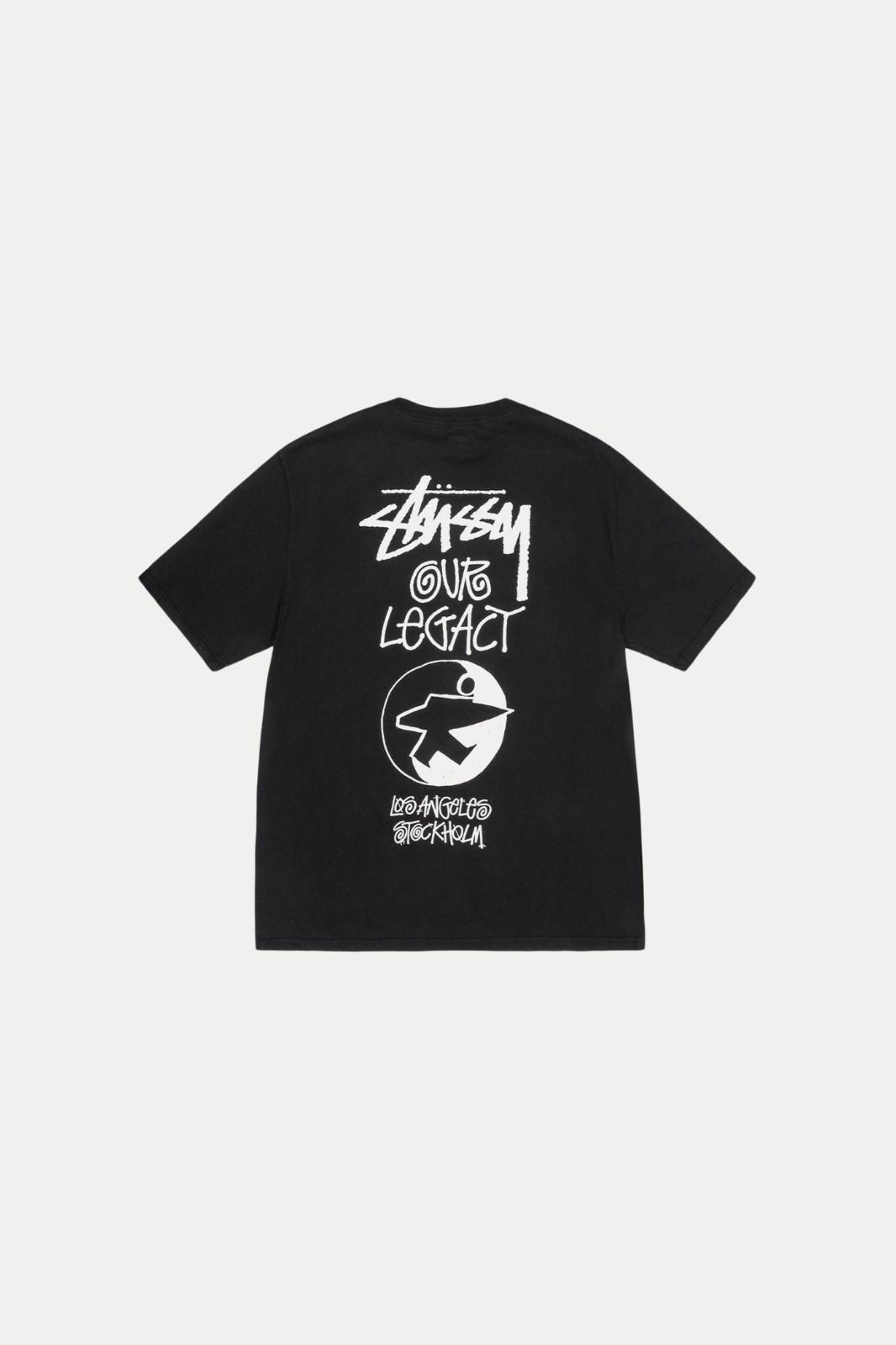 Stussy Our Legacy Work Shop Surfman Tee Pigment Dyed Black 3904017 S