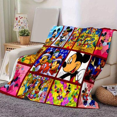 Mickey und Minnie Cartoon-Decke: Entzückend, Warm und Perfekt für die Heimdekoration Wohnzimmer, Reisen und Alle Jahreszeiten