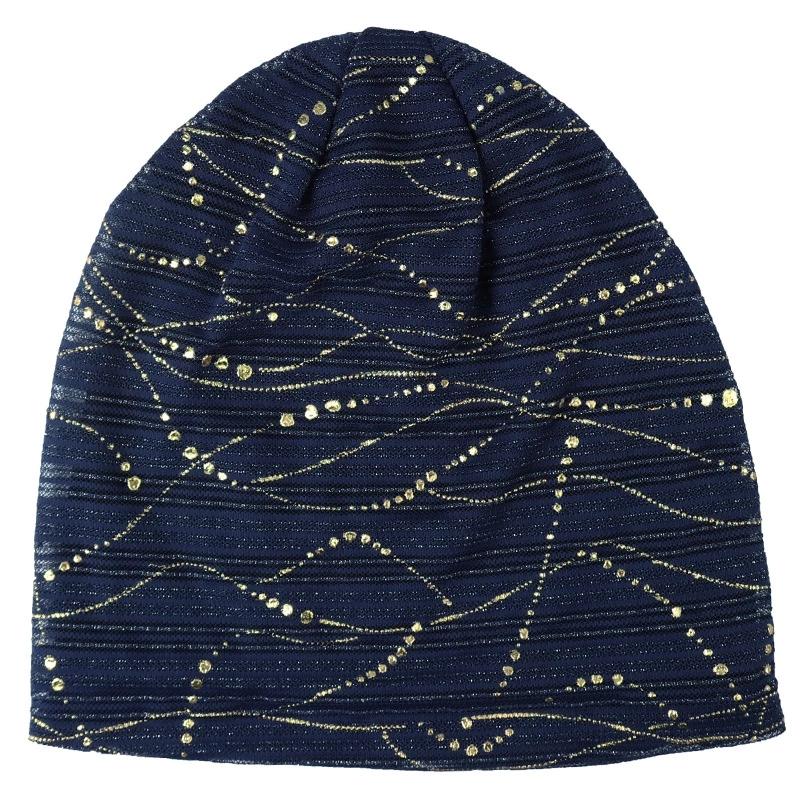 Women Summer Lace Rhinestone Breathable Sunscreen Sun Hat Female Spring Autumn Windproof Warm Confinement Cap Headscarf W54