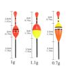 9pcs Paulownia Bobber Short Fishing Float  for Rock Lakes Reservoir Fishing, Eye-catching Float