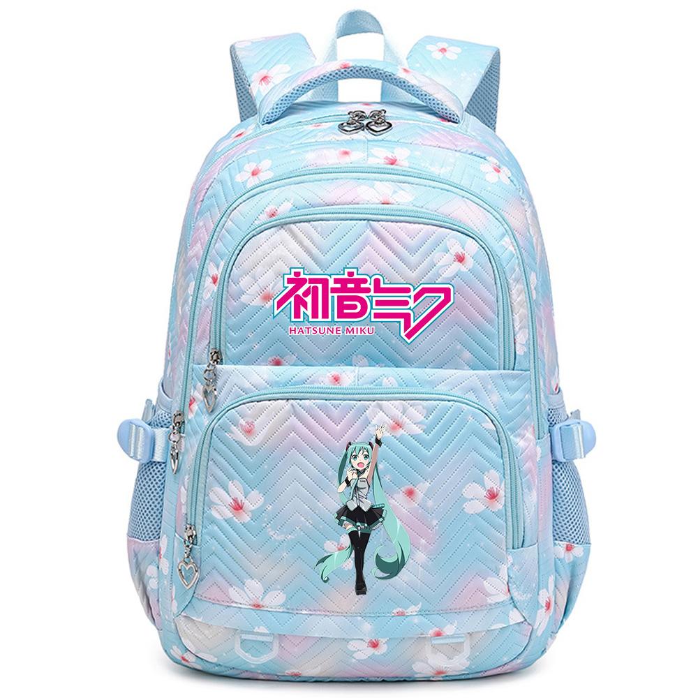 Anime Hatsune Miku Printed School Backpack Student Teenager Bookbag for Boy Girl Women Large Capacity Waterproof Backpack Travel Mochila Escolar