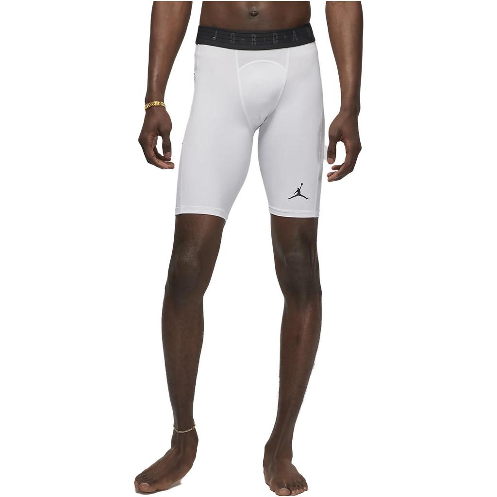 Jordan Spor Dri-FIT Logo Baskılı Hızlı Kuruyan Spor Şortu Erkek Alt Giyim Beyaz DM1814-100