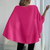 European and American Women's Versatile Layered Cape Sleeve Chiffon Blouse