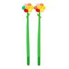 2Pcs Sunflower Gel Pen with Soft Silicone Grip Cute Smile Face