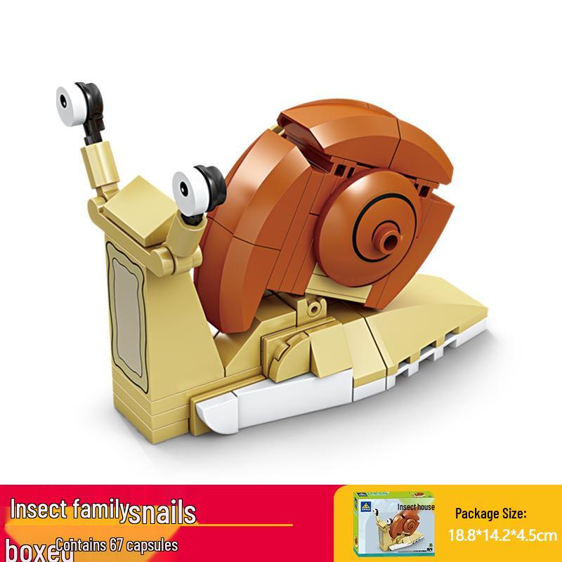 Kai Zhi Compatible Lego Insect Toy: Mantis Model Building Blocks for Kids, Educational Animal Jigsaw Puzzle Gift