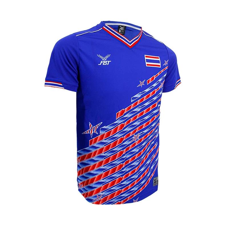 Vintage Retro THAILAND Fußball Fußballtrikot National CHEER Quick Dry Shirt Rundhals Polyester Kurzarm Uniform Sport Outdoor