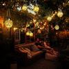 Solar Lantern, 2 Pack Outdoor Lanterns with 30 LED Waterproof Garden Decor Patio Solar Lights Outdoor Decorative Backyard Outdoor Hanging, Warm Light