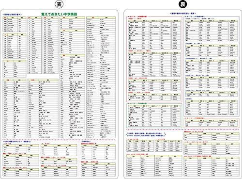 FlyingEgg High School Entrance Exam Math and Science Memorization Desk Pads [Formulas, Terminology, and Illustrations] (5-Pack, UK Mathematics Society
