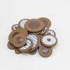 Saxophone leather pads, tenor and alto genuine leather sealing sound hole pads, coffee-colored maintenance key sheepskin
