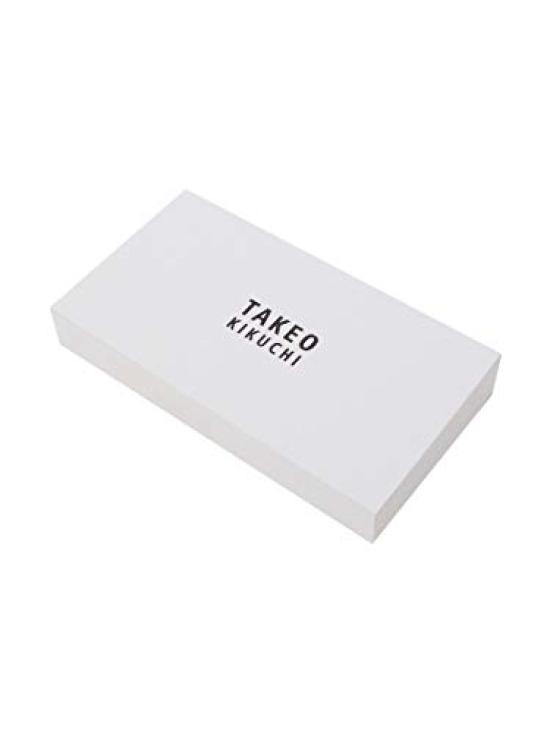 Wallet Mini Mesh Leather Round Zipper Long Wallet 07001521 Navy 00 [Takeokikuchi] [Soft & Natural] Men's (593)