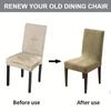 1/2/4pcs Non Slip Retro Four Leaf Flower Anti Cat Scratching Dining Chair Protective Cover,for Living Room Home Kitchen Wedding