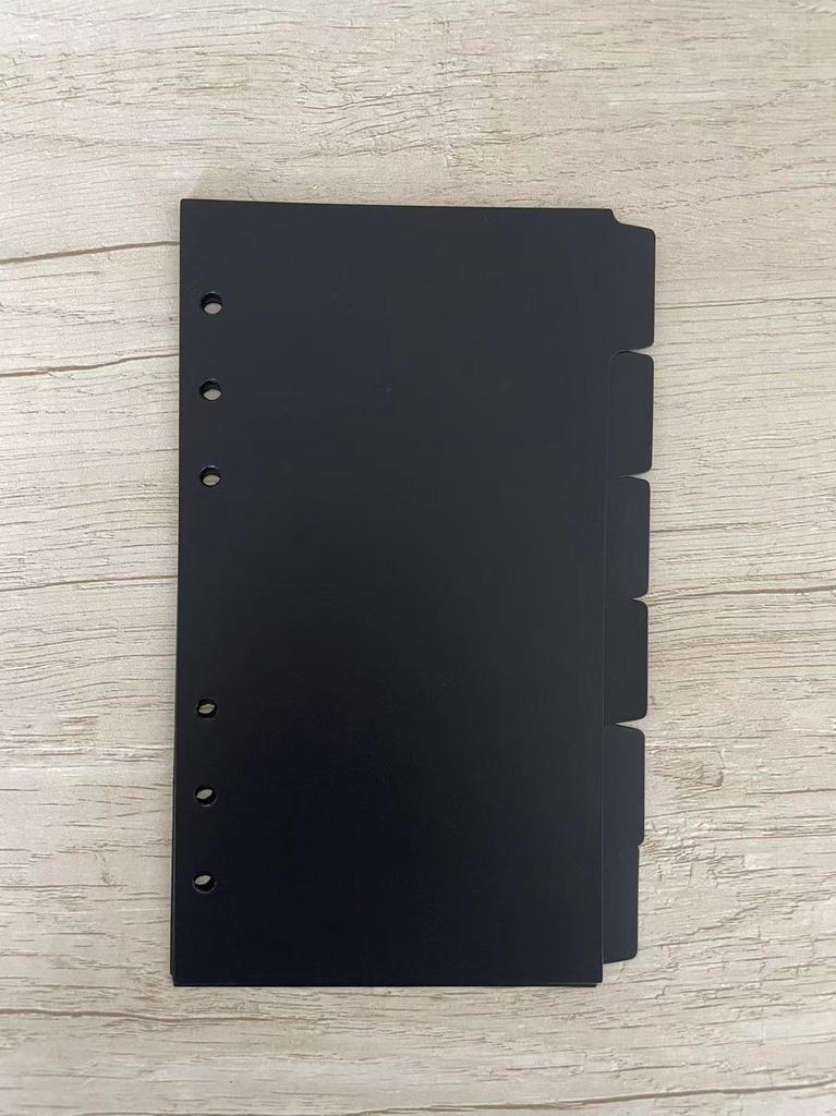 A5 A6 Transparent Paper Index Divider 6 Holes For Binder Planner Notebook Stationery Notebook Paper Divider Accessories