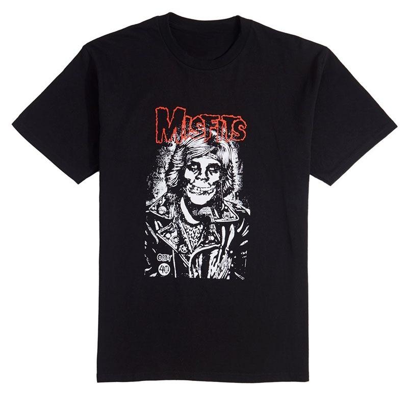 Misfits Fiend Club Tee Short Sleeve T-Shirt Couple with The Same Trendy Couple Outfit Breathable Sweat-absorbing Versatile
