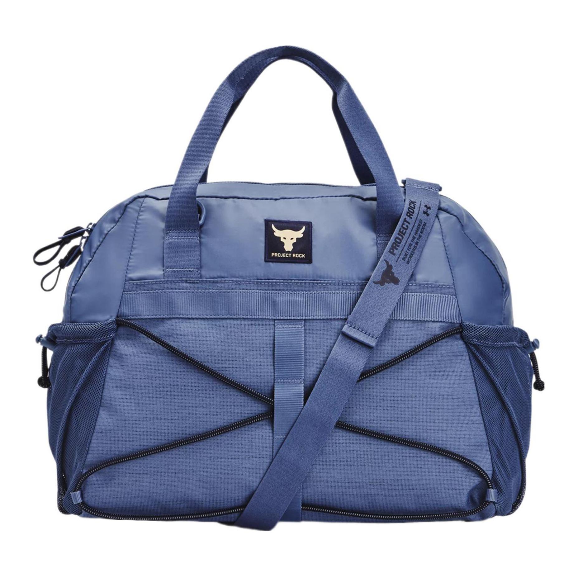 

New Under Armour Polyester With Polyamide Portable One Shoulder Crossbody Gym Bags Small Size Women s Silent Blue 1376458-480 39.4*15.7*32.5CM