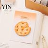 Adhesive Memo Pad Stick Note Pads, Funny Toast Bread Cookie Cheese Design Cute Notepad, 30 Loaf Shape Notes Sheets/Pad Self for Home Office