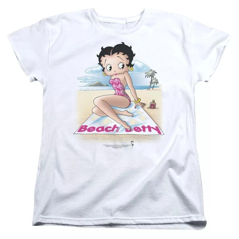 Betty Boop  Beach Betty  Women s T-Shirt L