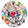 50 Gymnastics Graffiti Stickers: Waterproof Sports Stickers for Skateboards, Phone Cases, Luggage, and Stationery