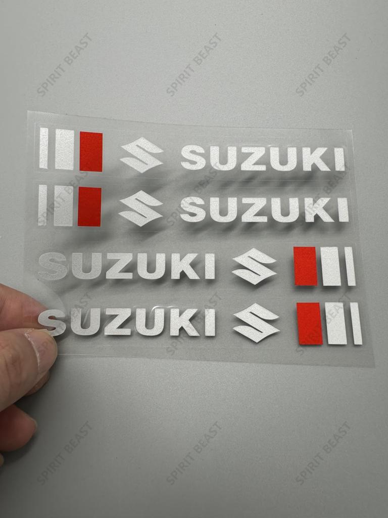 Suzuki wiper stickers set of 4, 2 left and right,