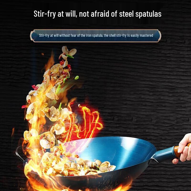 Royalstar Hand-Forged Iron Wok 32cm