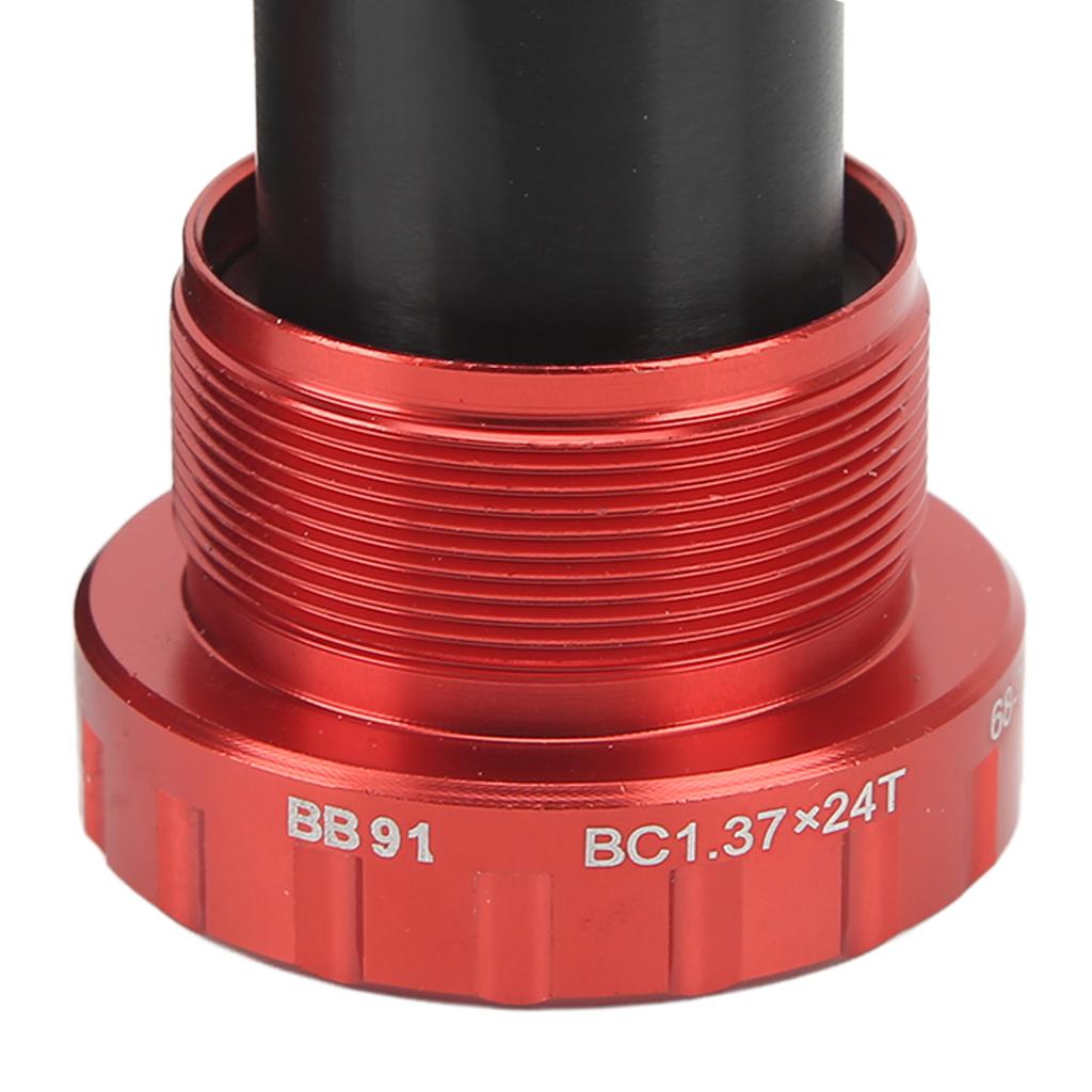 LeBycle Threaded Bike Bottom Bracket CNC Machining BB91 Mountain Bike Bottom Bracket for Outdoor Cycling