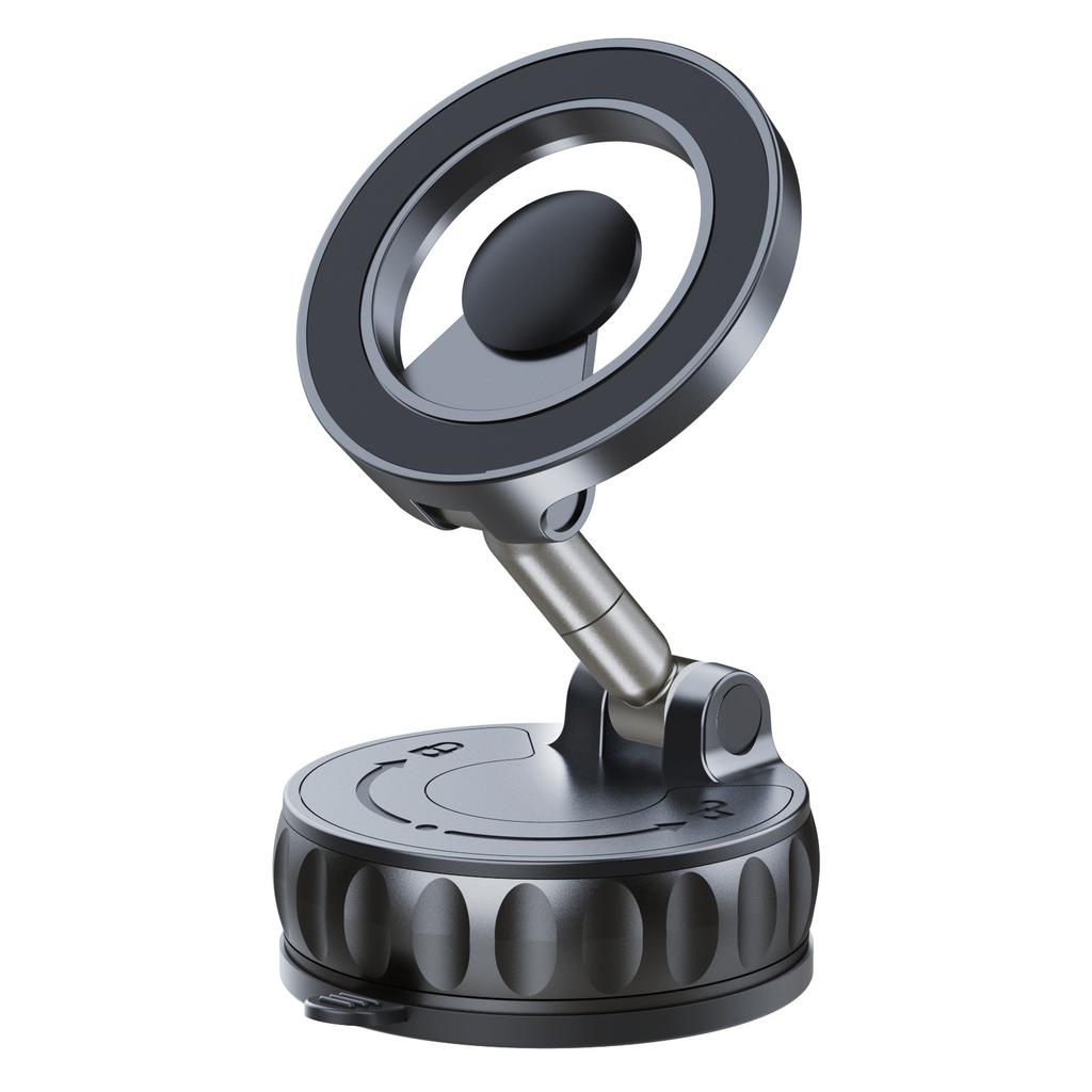 Vacuum Magnet Phone Bracket Multi-angles Adjustment Strong Magnetic Suck Design Foldable Car Holder For iphone Navigation Stand