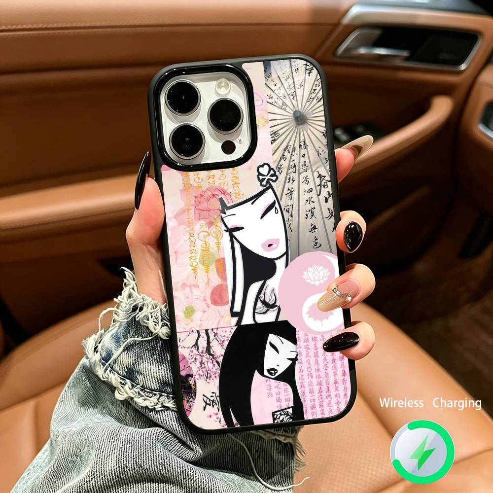 Retro Cute Vibe T-Tokidoki Art Phone Case For IPhone17 16 15 14 13 12 11 Pro Max 16/15/14Plus Wireless Charger Cover Funda