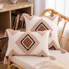 B&B Ins Wind Tufted Pillow Case Nordic Geometric Living Room Sofa Cushion Waist Pillow Rainbow Tassel Bedroom Pillow