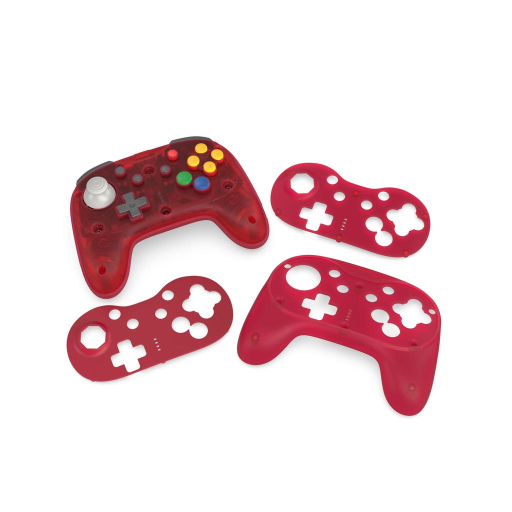 Retro Fighters Brawler64 Pro Series Red Wireless Controller with Hall Effect Compatible with Nintendo 64 Switch Switch 2 PC Sticks, / / /