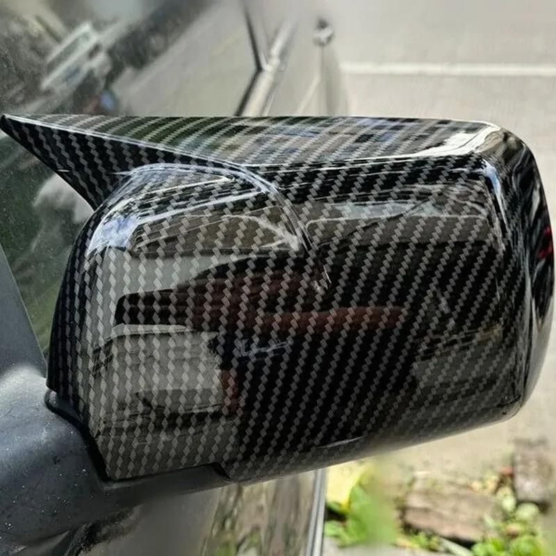 For BMW X5 E53 1999 2000 2001 2002 2003 2004-2006 Car Rearview Side Mirror Cover Wing Cap Exterior Door Trim Adhesive Sticker