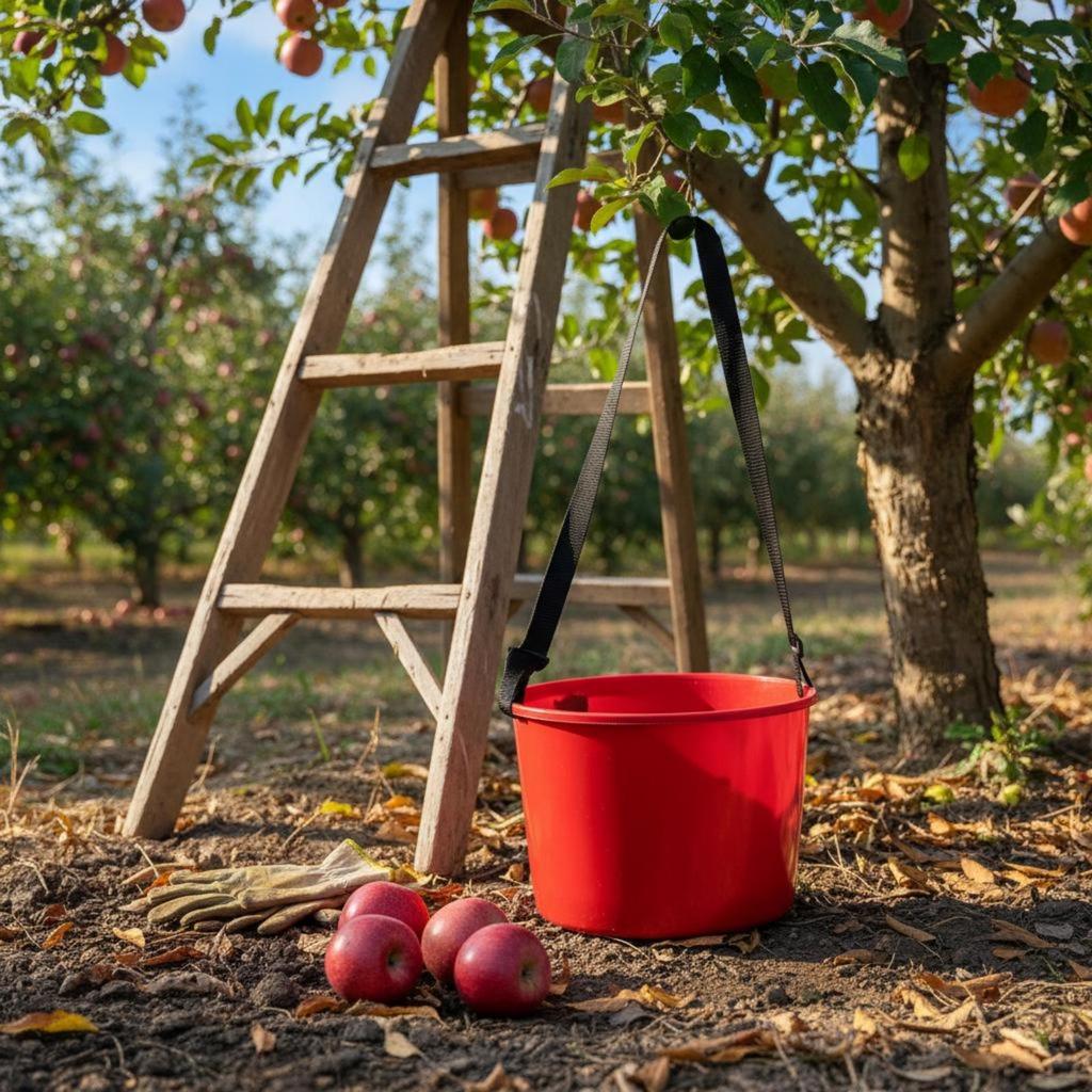 Shoulder Picking Bucket Reinforced Boarder Harvest Deep Tub
