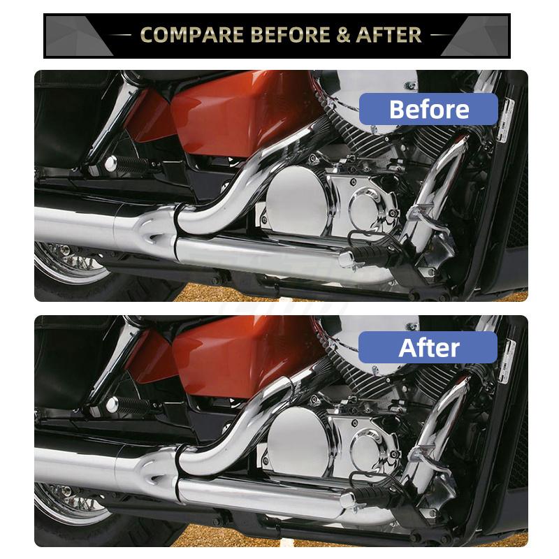 Motorrad Auspuffrohr Änderung Hitzeschild Anti-verbrühen Abdeckung Für Honda Shadow VT750 VT400 1997-2003
