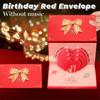 6/10 Slots Birthday Red Envelope 3D Folding Money Bag Party Gift Cash Gift Bag  Chinese New Year