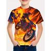 Kids Clothes Boys T Shirt Short Sleeve Stylish Car Racing Graphic T Shirts Children Summer Clothes Casual Streetwear Boy Clothes